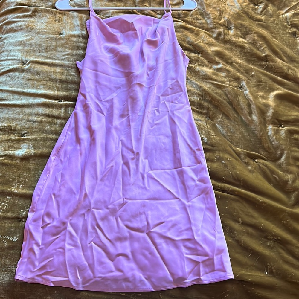 Urban outfitters baby pink mini party dress (small, new with tags)